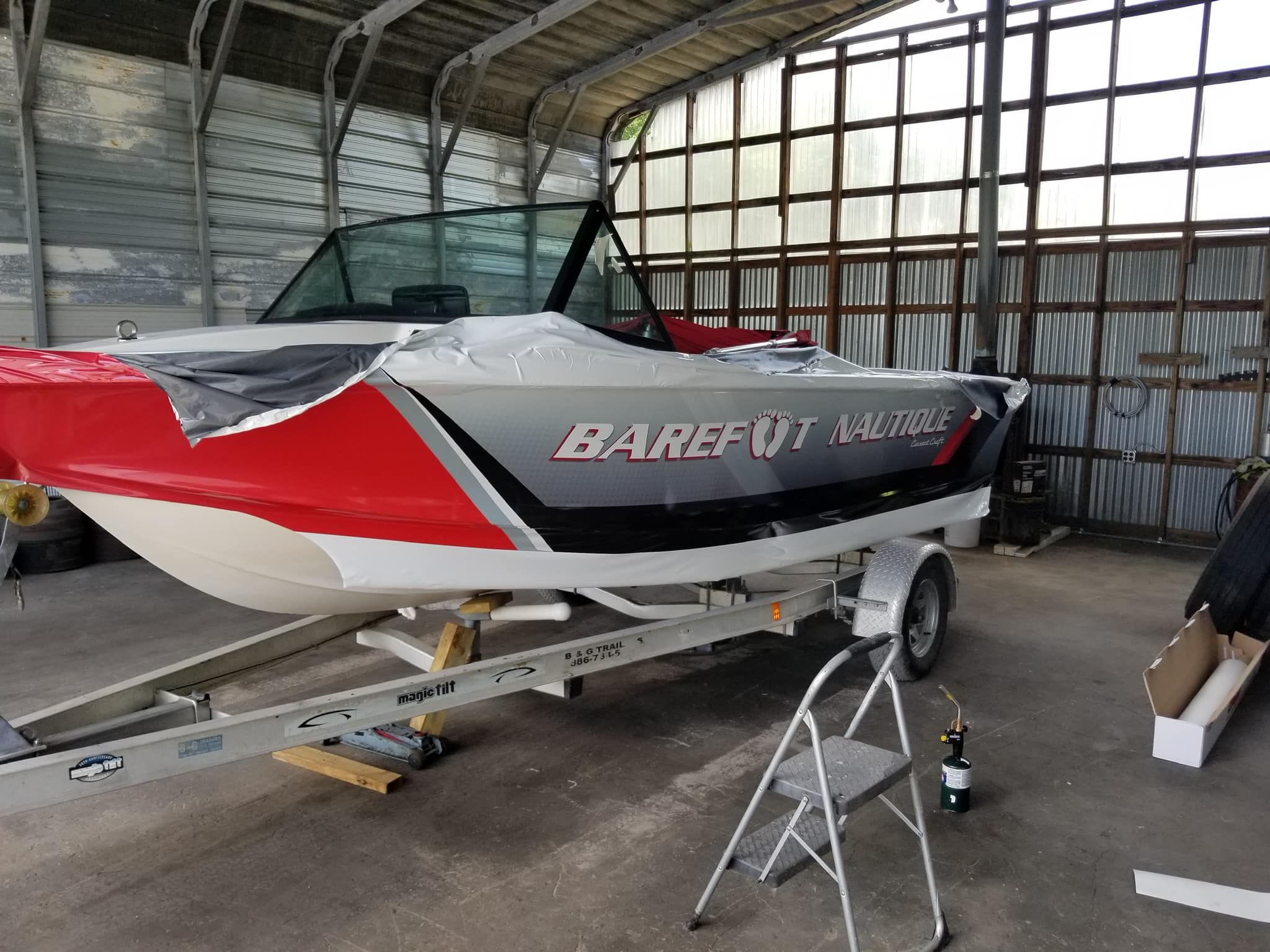 Gallery image 2 - Barefoot Nautique - Custom Boat Wrap