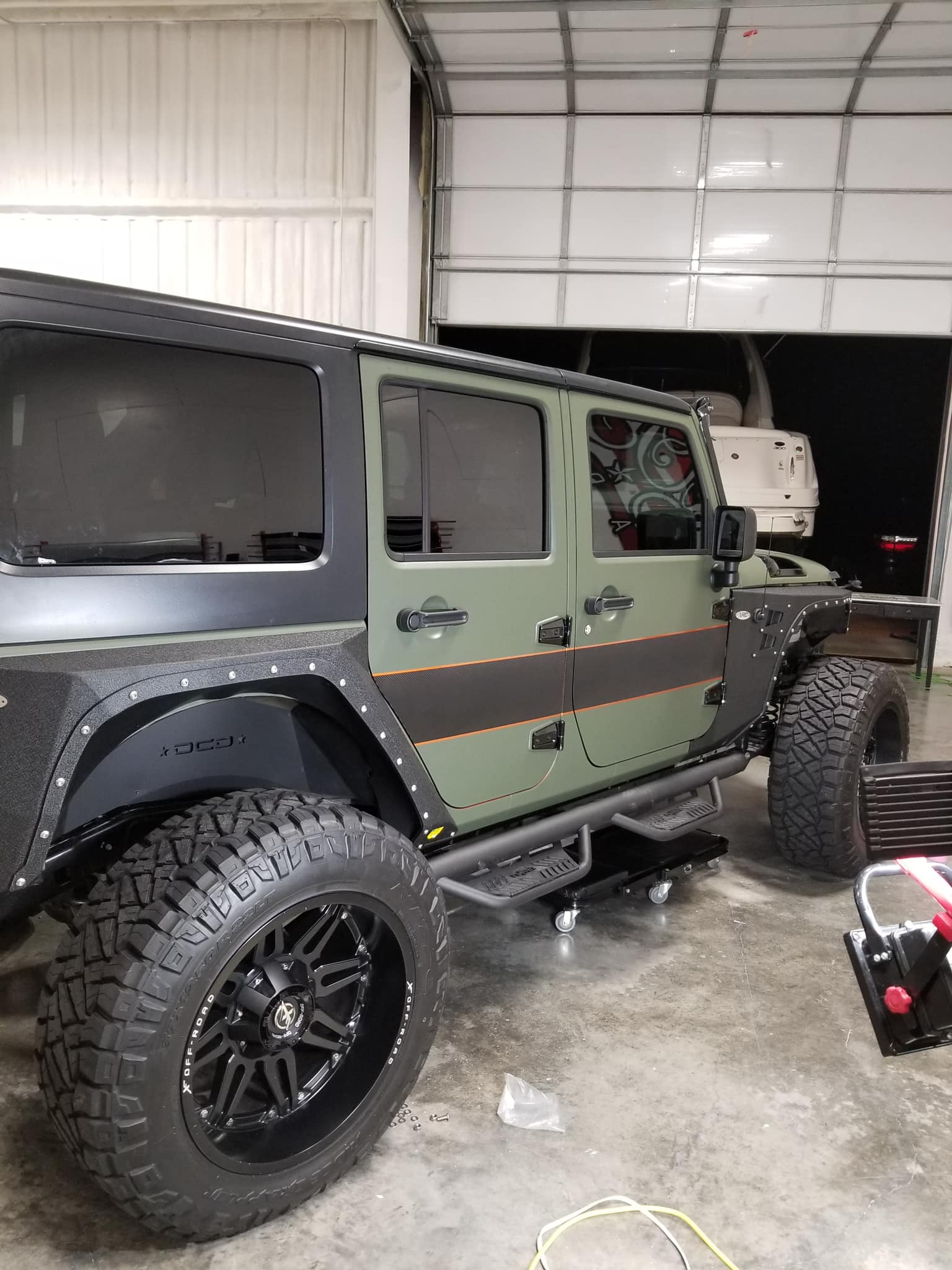 Gallery image 1 - Matte Army Green Wrap - Jeep Wrangler JK