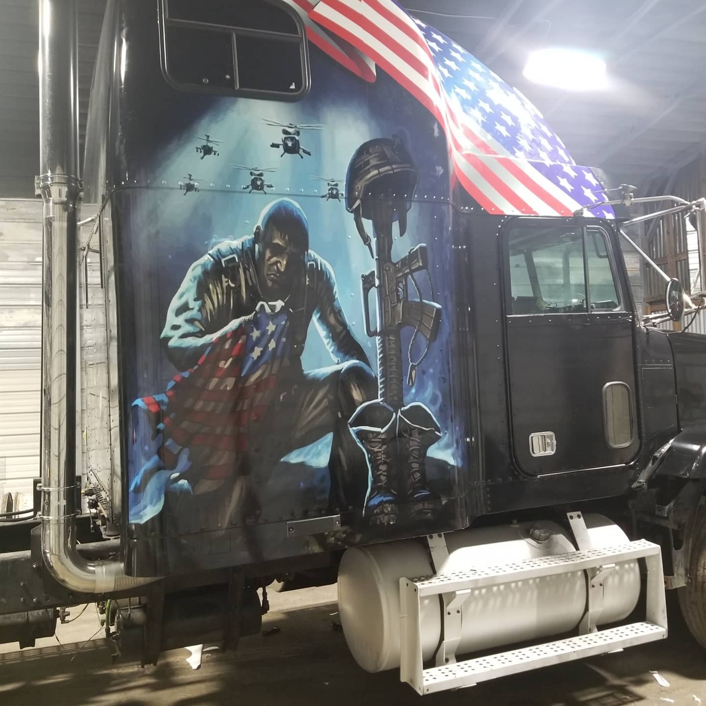 Military Tribute Wrap - Semi Truck