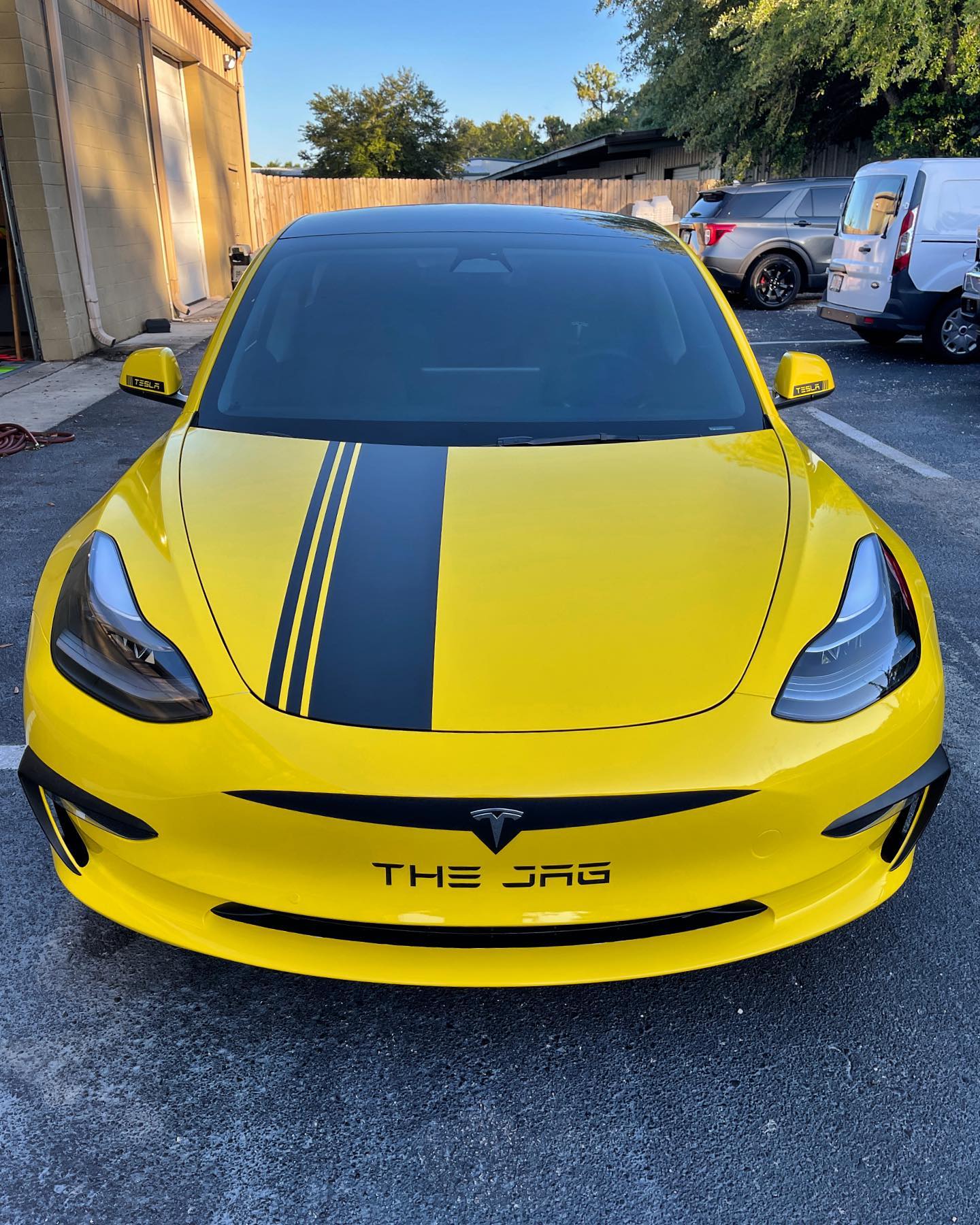 Gloss Yellow Wrap - Tesla Model 3 'The Jag'
